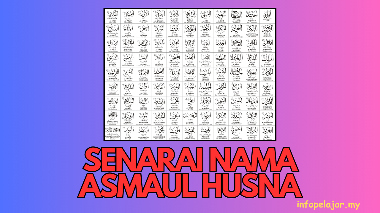 senarai asmaul husna