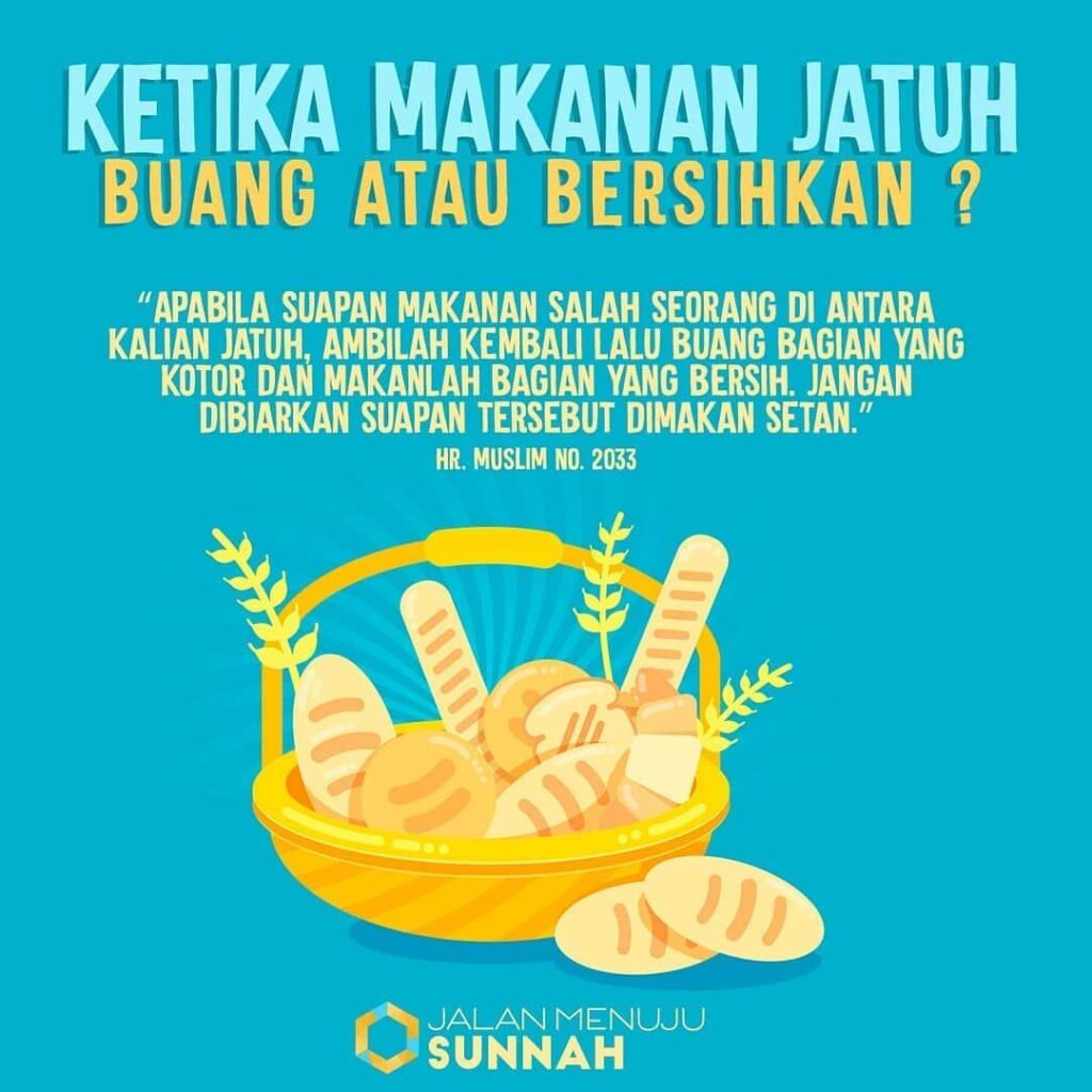makanan jatuh