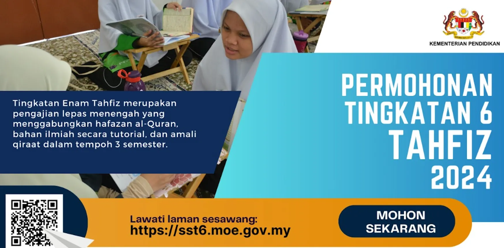 permohonan tahfiz tingkatan 6