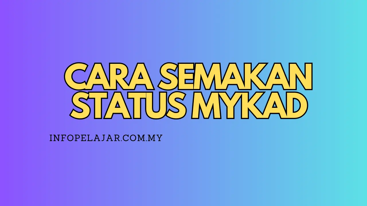 cara semakan mykad