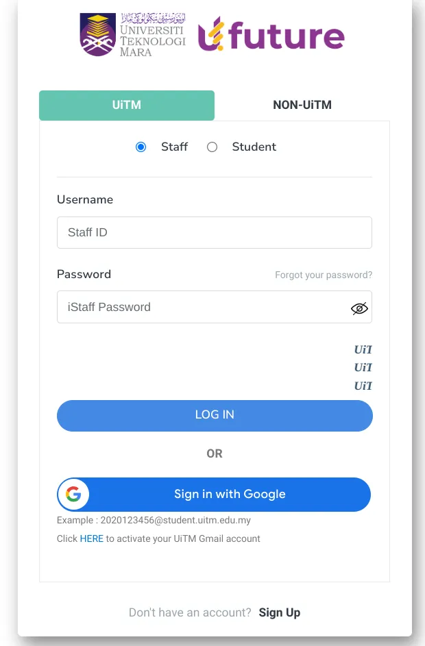 login ufuture