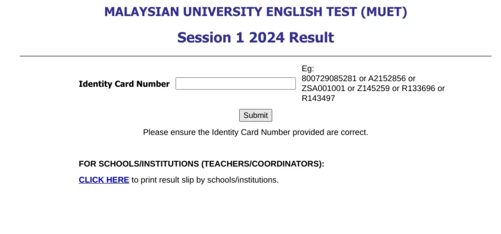 semakan muet