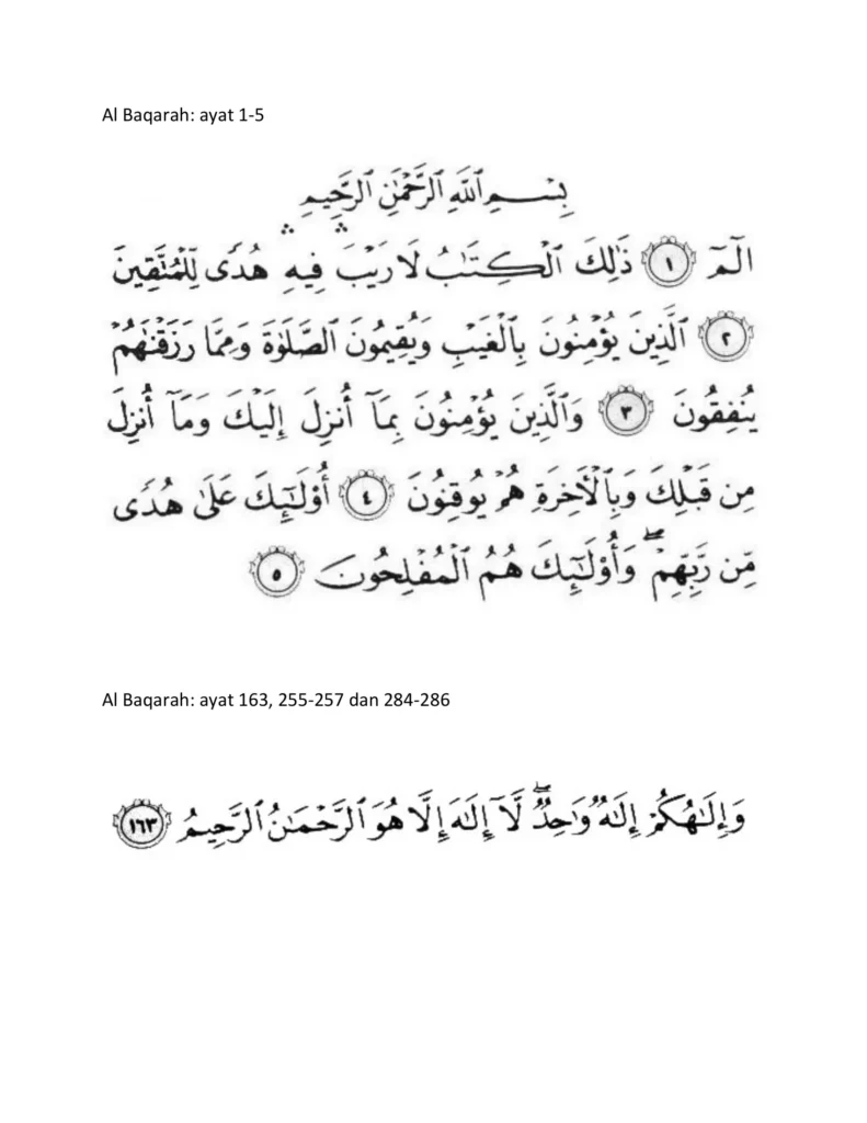 teks ayat manzil 2
