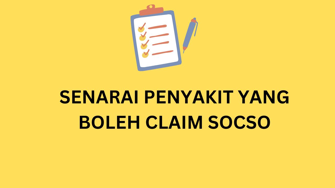 SENARAI PENYAKIT CLAIM SOCSO