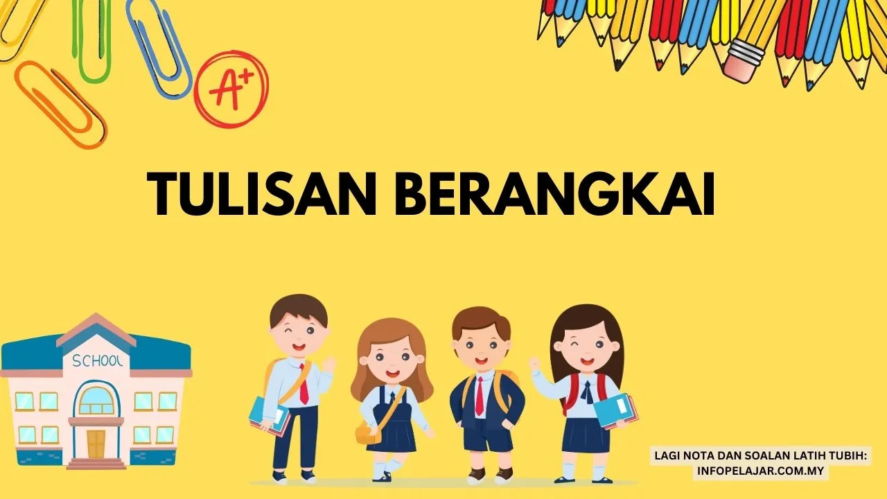 cara membuat tulisan berangkai.