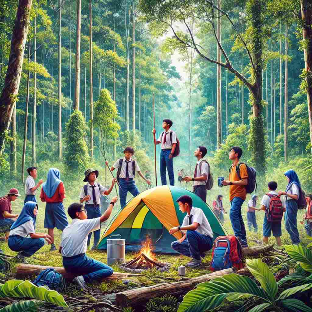 perkhemahan karangan