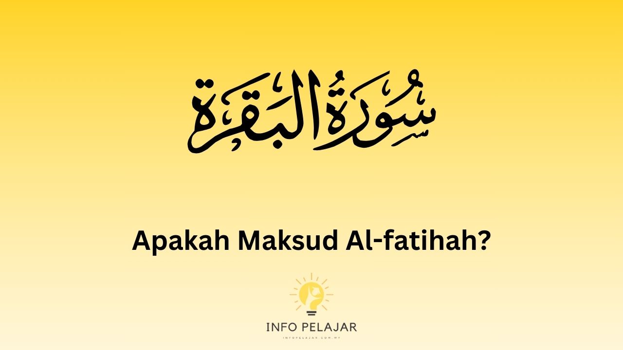 Apakah Maksud al fatihah
