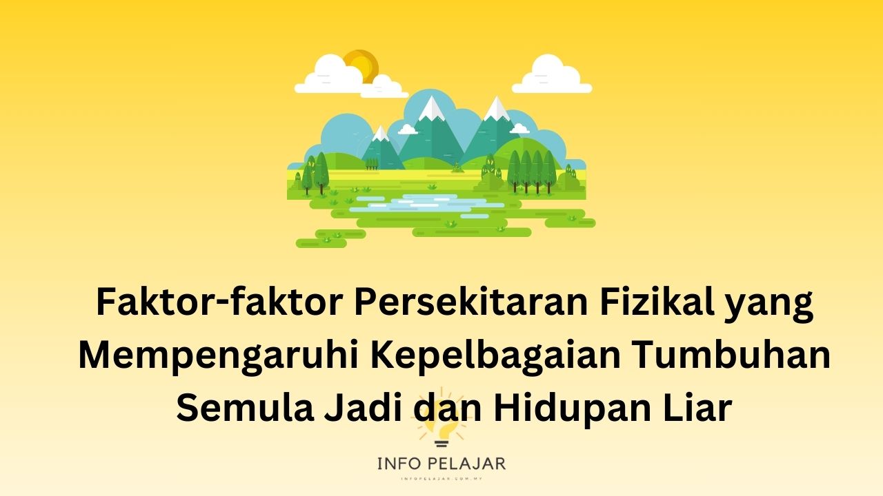 Faktor-faktor Persekitaran Fizikal yang Mempengaruhi Kepelbagaian Tumbuhan Semula Jadi dan Hidupan Liar