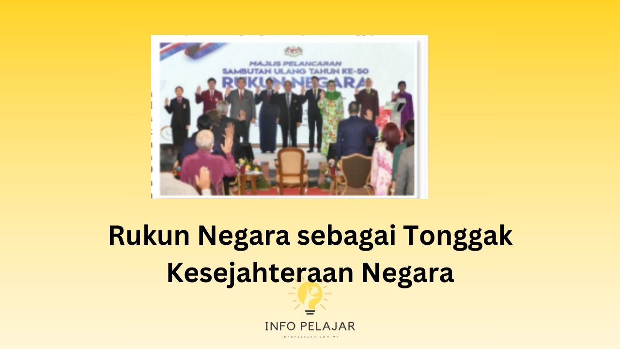 Rukun Negara sebagai Tonggak Kesejahteraan Negara