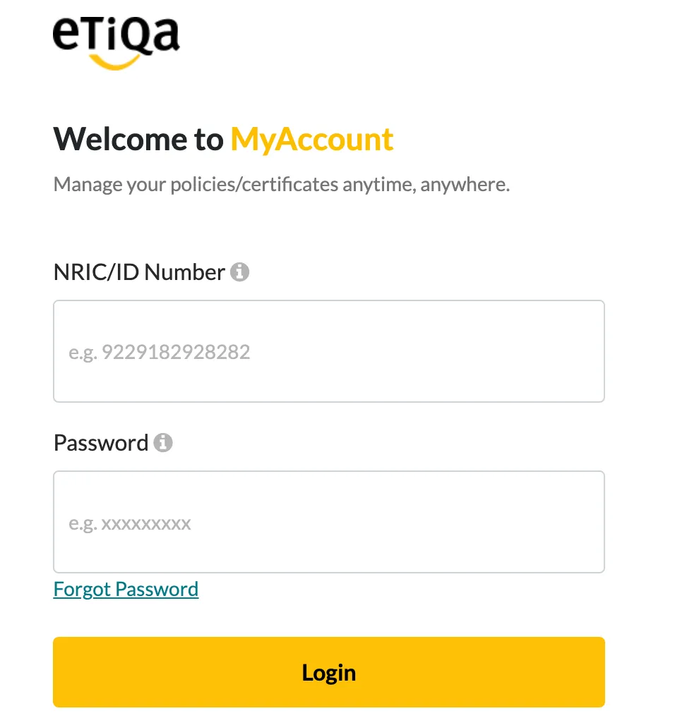 etiqa login