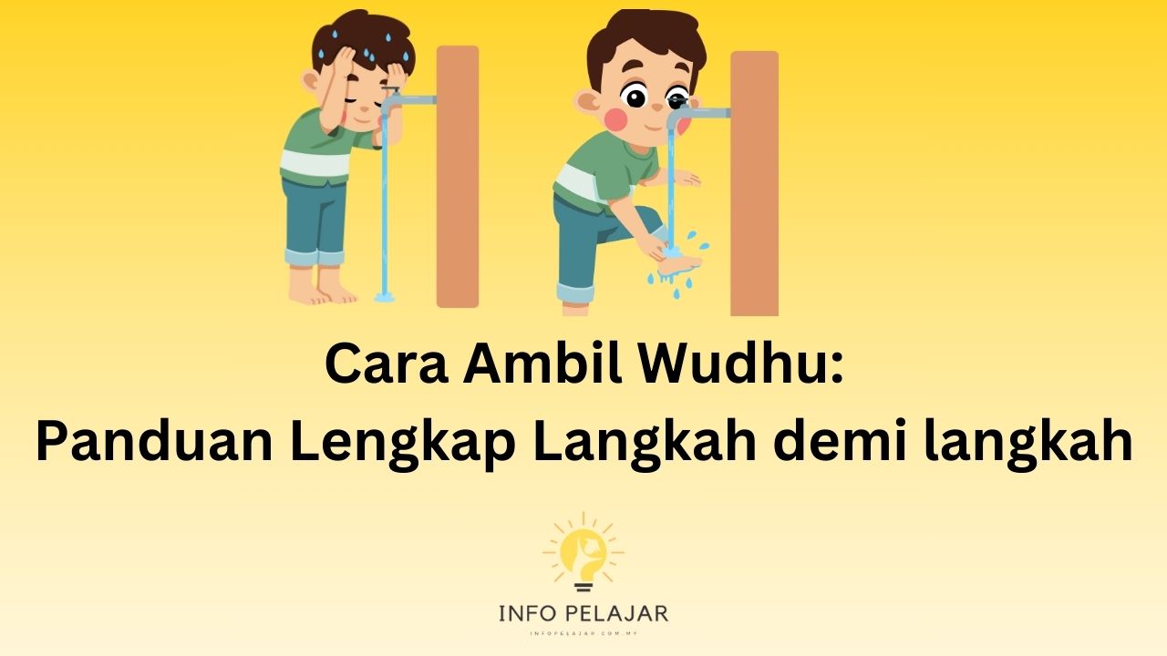 cara ambil wudhu