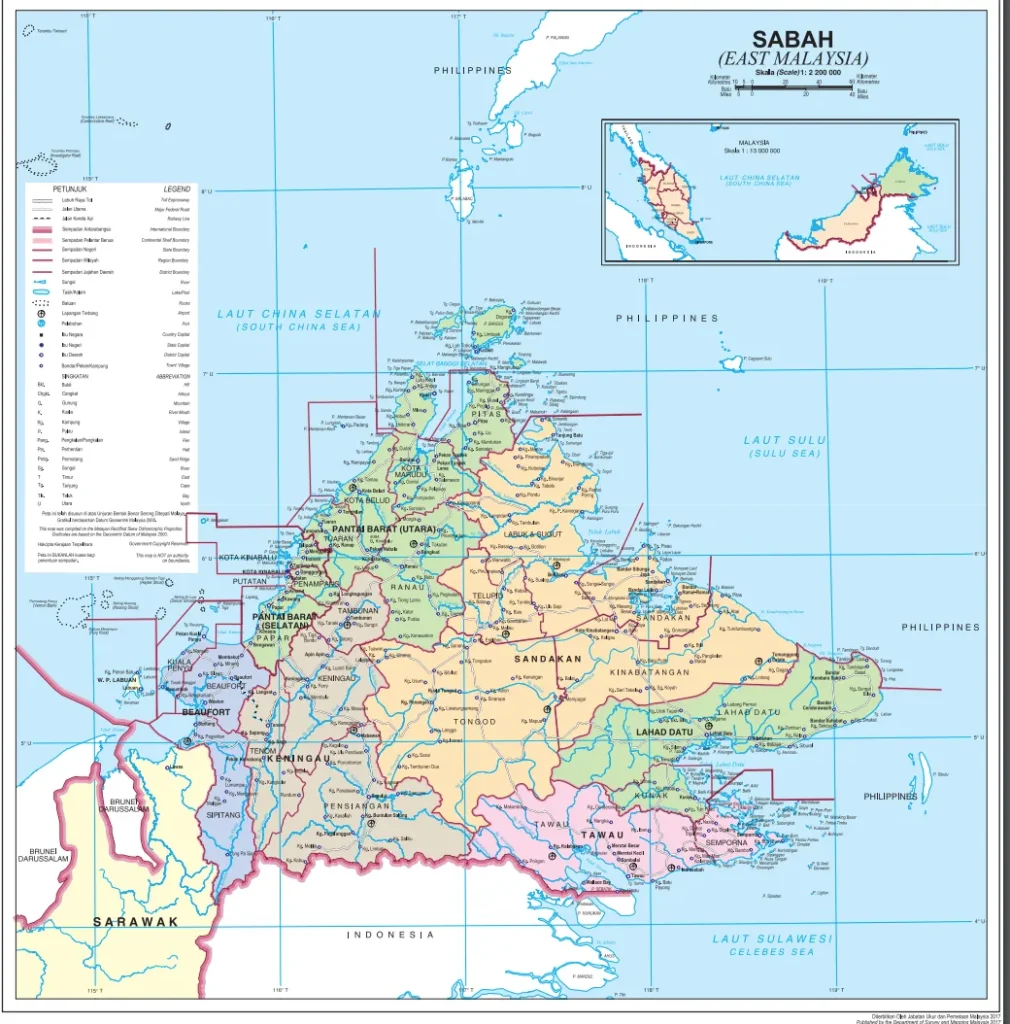 sabah map