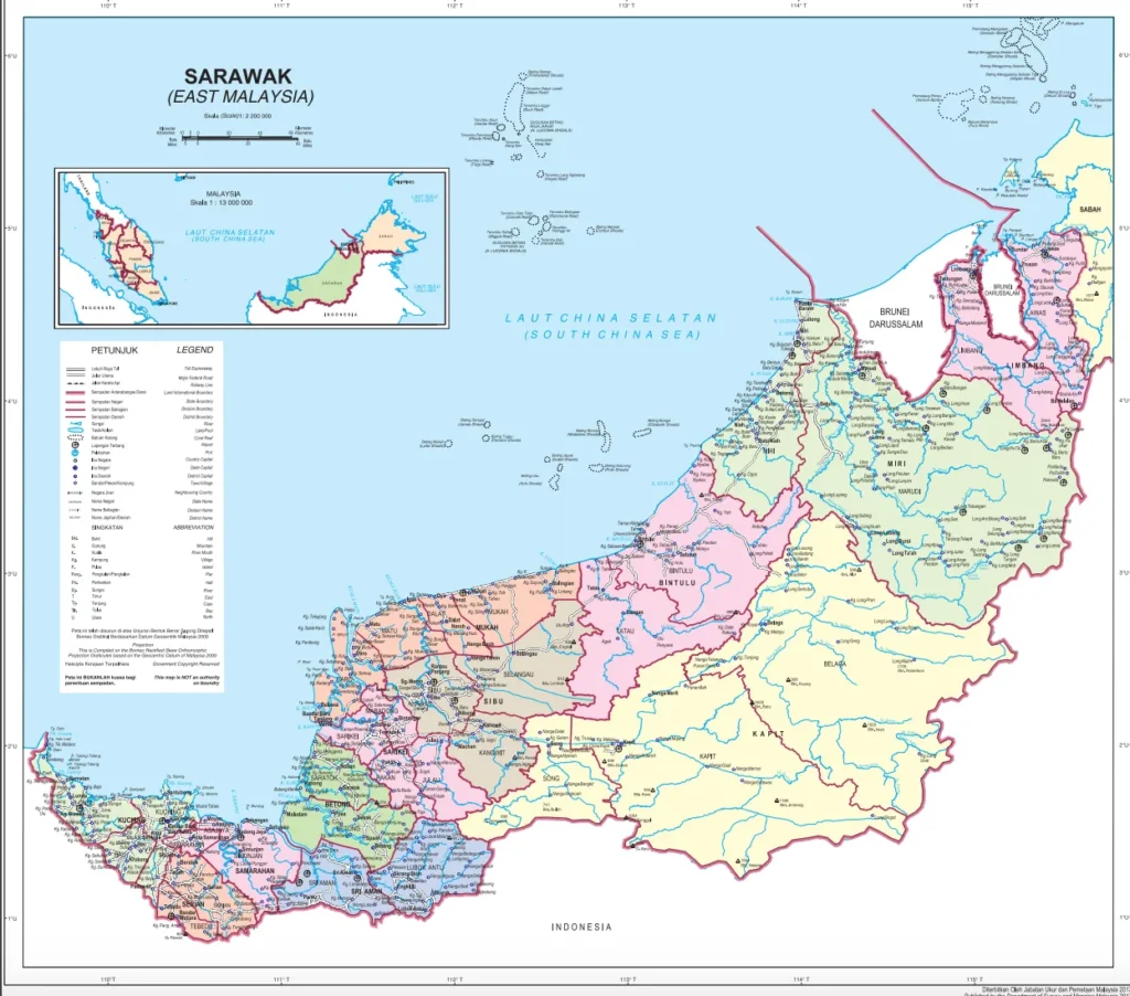 sarawak map
