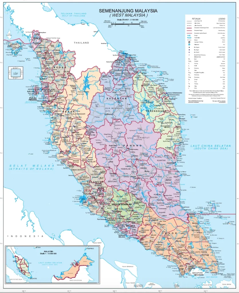 semenanjung map