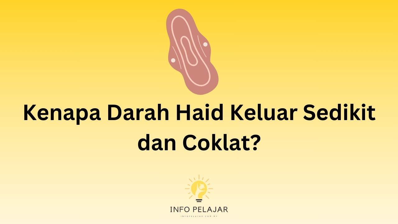 Kenapa Darah Haid Keluar Sedikit dan Coklat