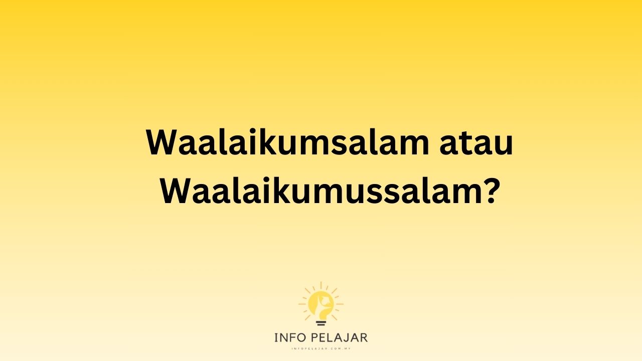 Waalaikumsalam atau Waalaikumussalam yang betul?