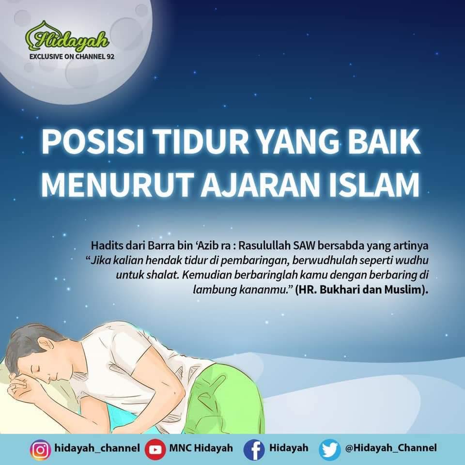 posisi tidur dalam islam