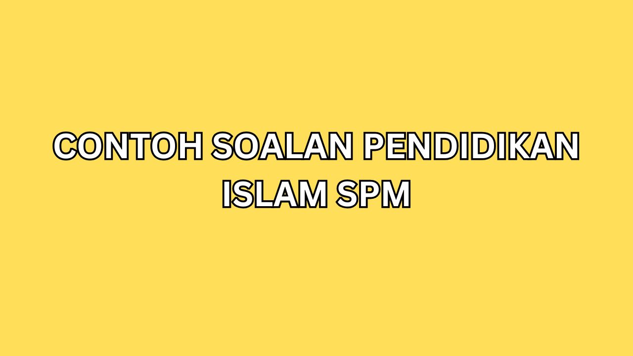 pendidikan islam spm