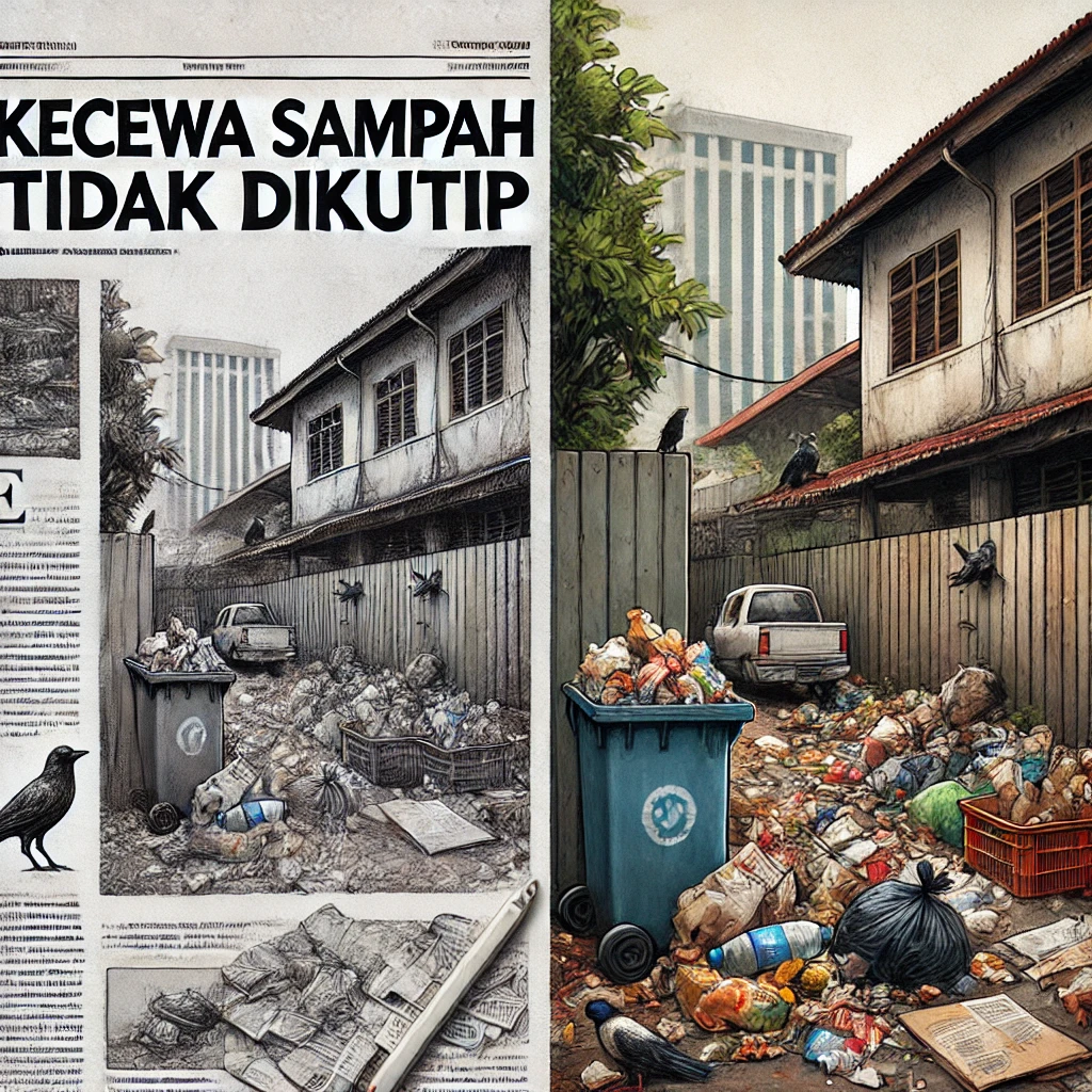sampah tidak dikutip
