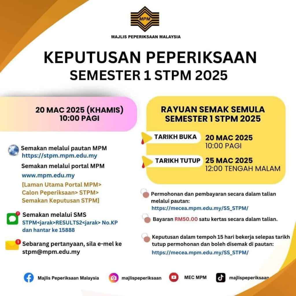 keputusan stpm 2025