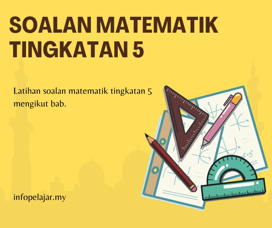 Bab 1 Ubahan (Soalan) – (Jawapan) Bab 2 Matriks (Soalan) – (Jawapan) Bab 3 Matematik Pengguna : Insurans (Soalan) – (Jawapan) Bab 4 Matematik Pengguna : percukaian (Soalan) – (Jawapan) Bab 5 Kekongruenan, Pembesaran dan Gabungan Transformasi (Soalan) – (Jawapan) Bab 6 Nisbah dan Graf Fungsi trigonometri (Soalan) – (Jawapan) Bab 7 Sukatan Serakan Data terkumpul (Soalan) – (Jawapan) Bab 8 Pemodelan Matematik (Soalan) – (Jawapan)