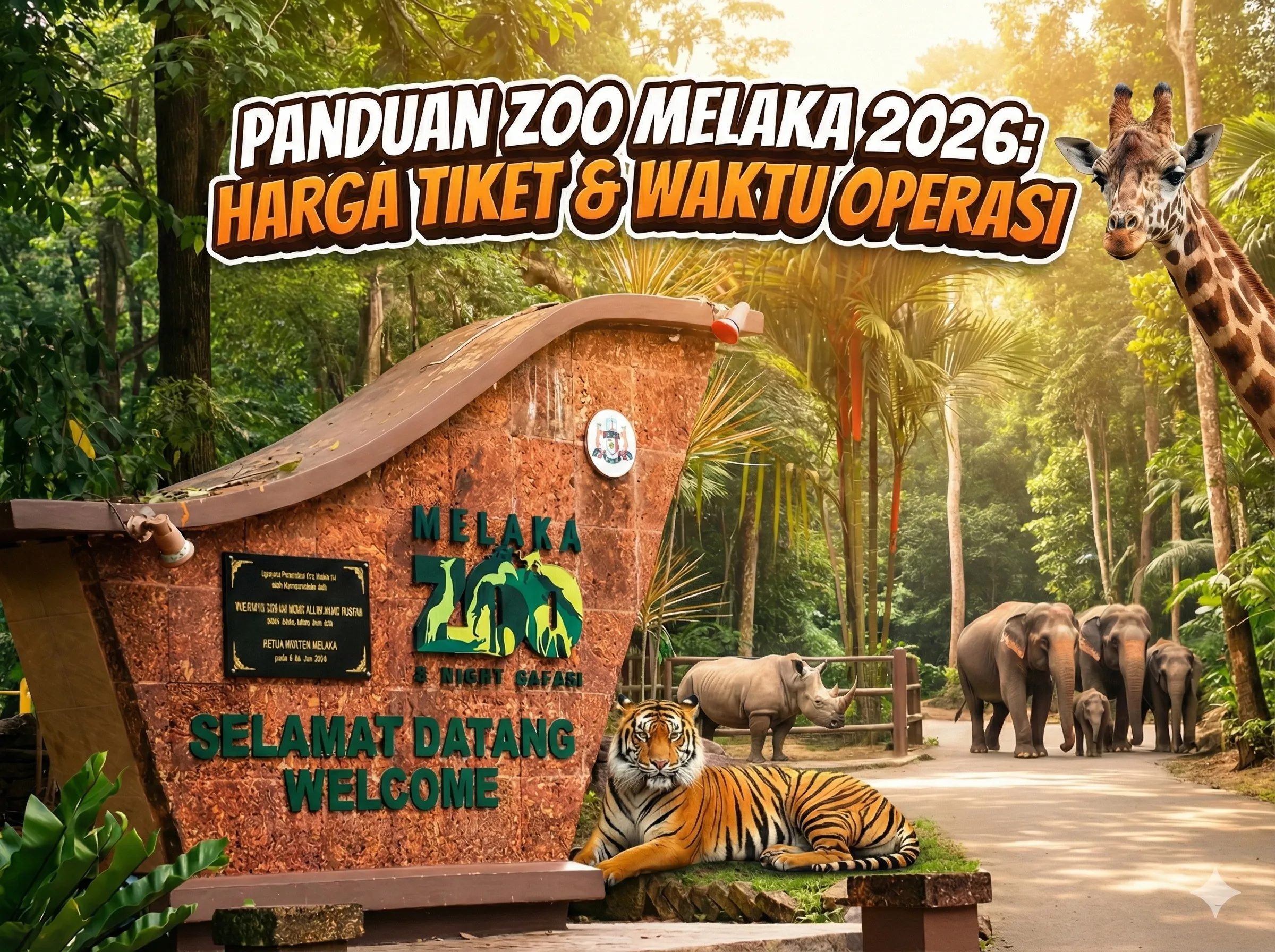 harga tiket zoo melaka